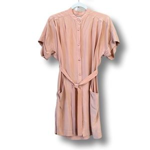 EUC Aritzia Wilfred silk button-up mini dress